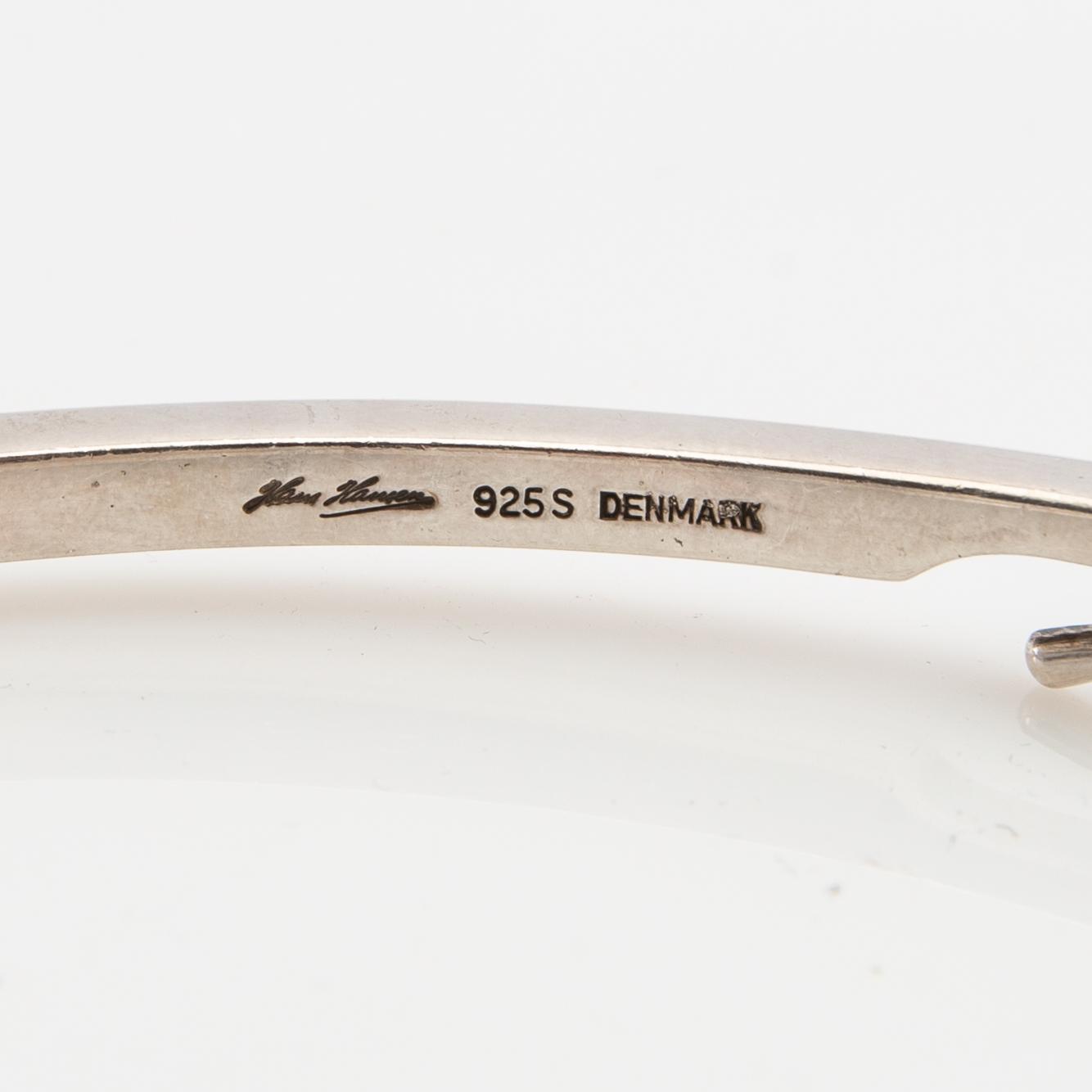 Hans Hansen, neck ring, sterling silver, Denmark.