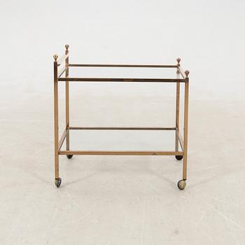 Serving trolley, late 20th century.