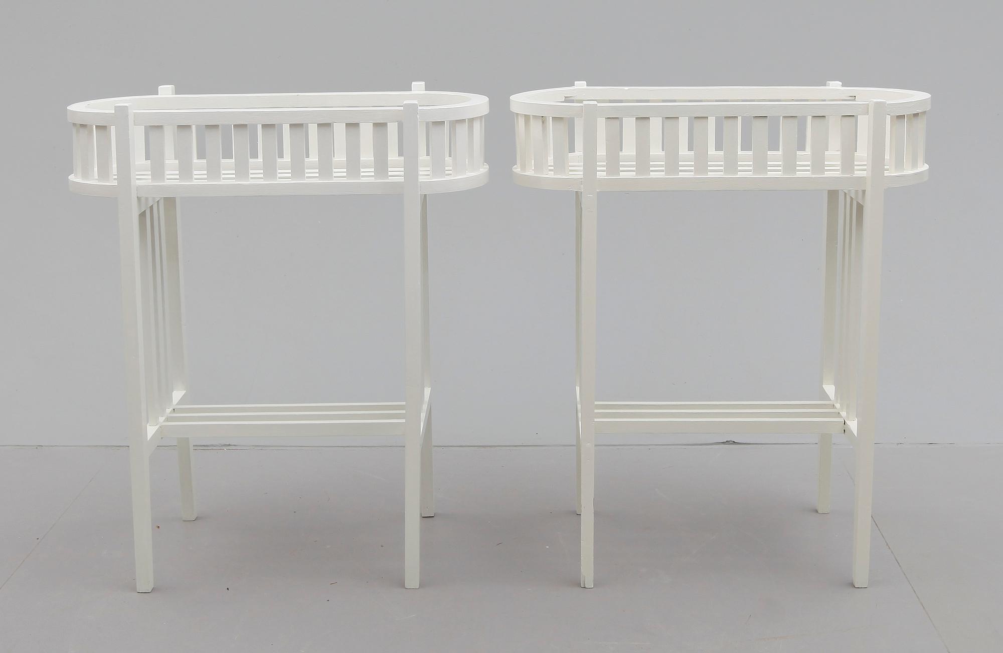 BLOMSTERBORD, 1 par, tidigt 1900-tal.