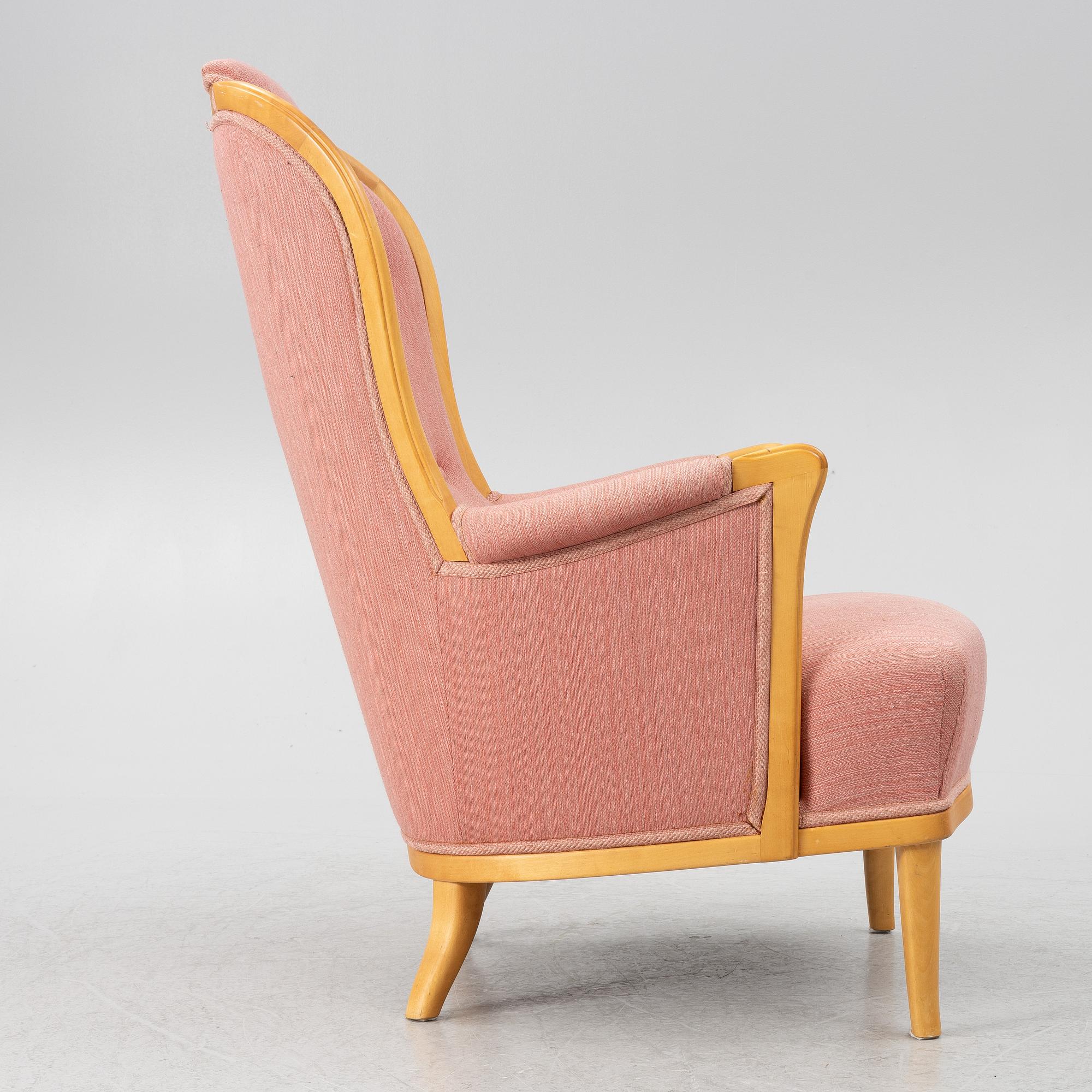 Carl Malmsten, armchair "Vår Fru", OH Sjögren, late 20th century.