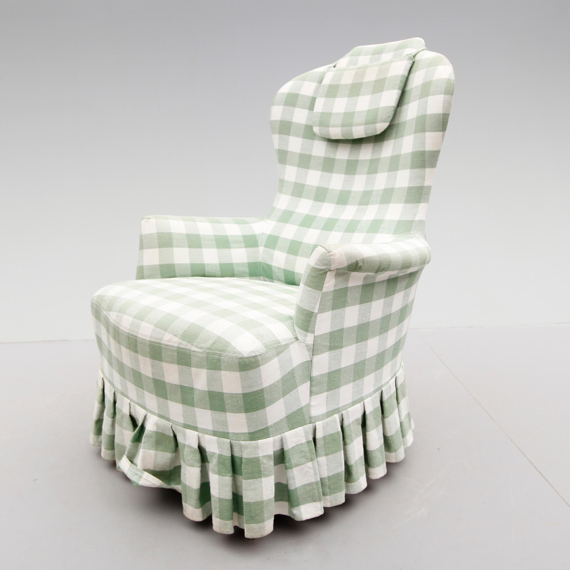 FÅTÖLJ, "Farmor", Carl Malmsten, 1900-talets andra hälft.