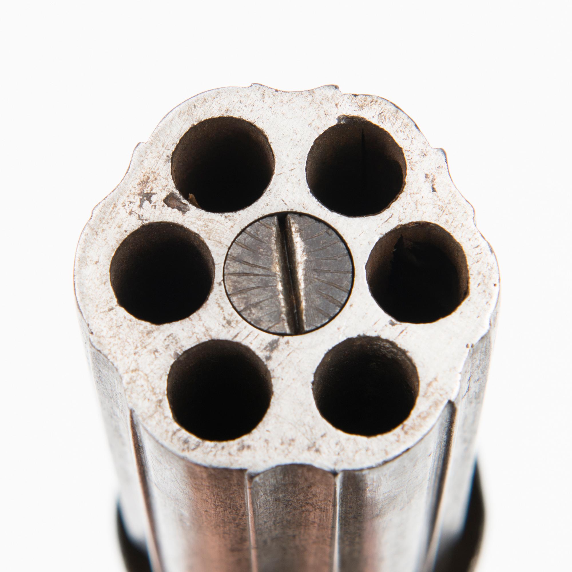 A Six-Shot Percussion Pepperbox Revolver, first half of 19th Century.