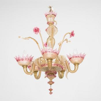 A mid-20th-century Venetian style chandelier, Murano.