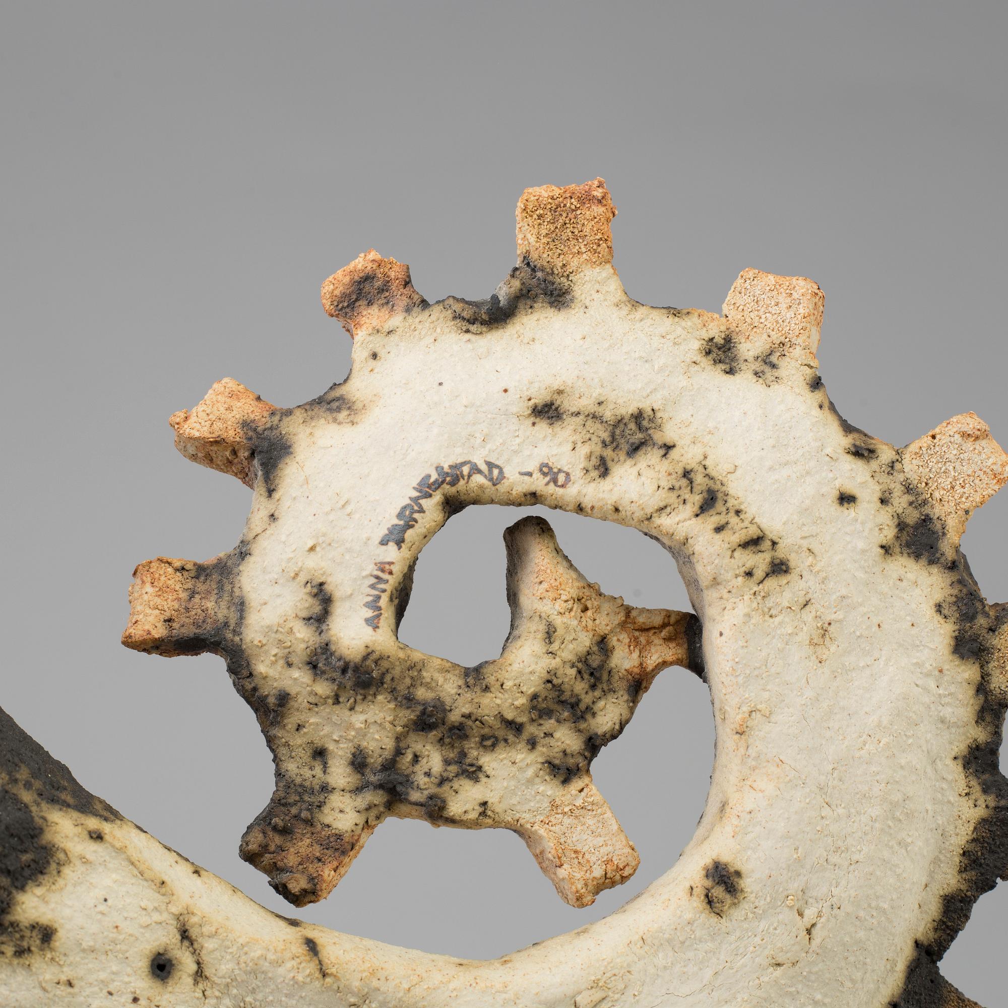 ANNA JARNESTAD, skulptur, stengods, signerad Anna Jarnestad och daterad -90.