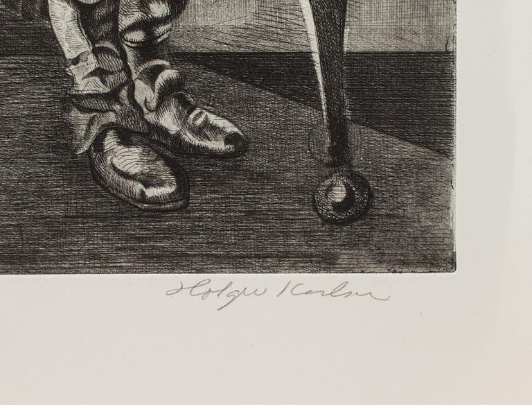 HOLGER KARLSSON, etsning, signerat och numrerat 21/100.