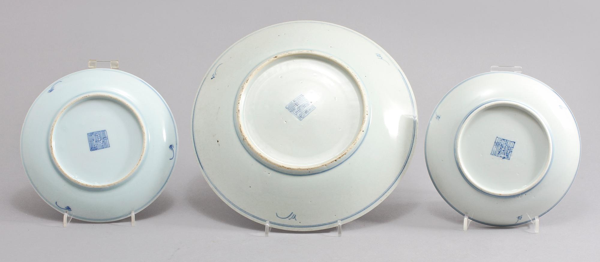 FAT, 6 st, porslin, Kina, 1800-tal.
