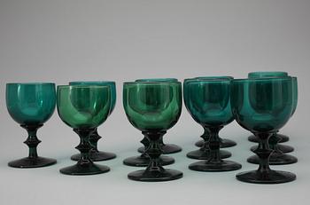 VITVINSGLAS, 13 st, sent 1800-tal.