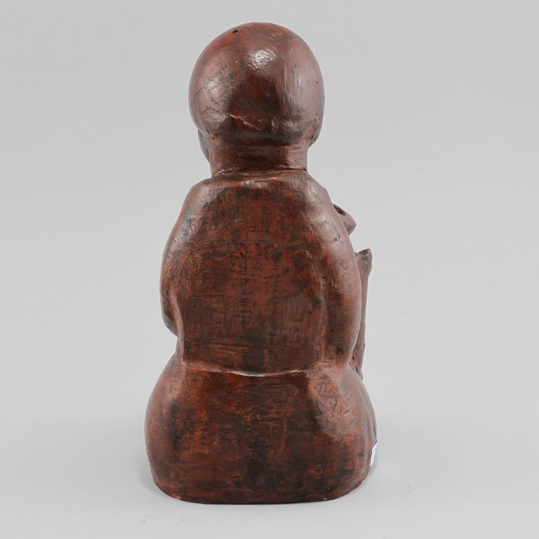 SKULPTUR, möjligen Camelo Pafumi, lergods, signerad C.P, 1900-tal.