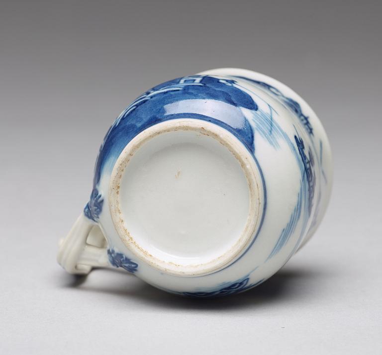 A set of ten blue and white custard cups with covers, Qing dynasty, Qianlong (1736-95).