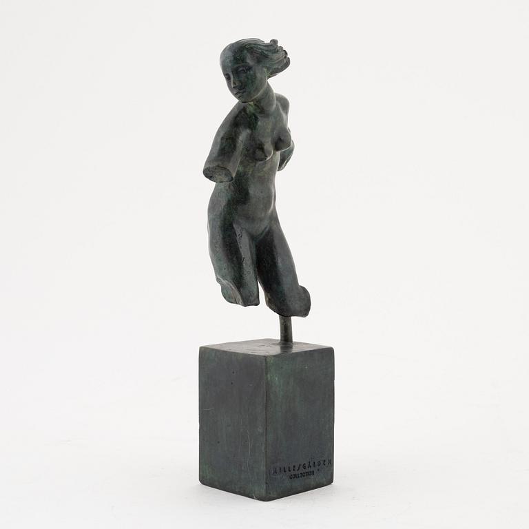 Carl Milles, after, a bronze sculpture.