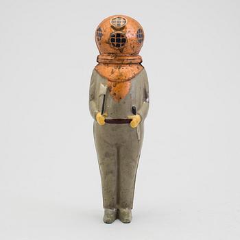 A tinplate deep sea driver by Bing Werke, Germany, 1920s.