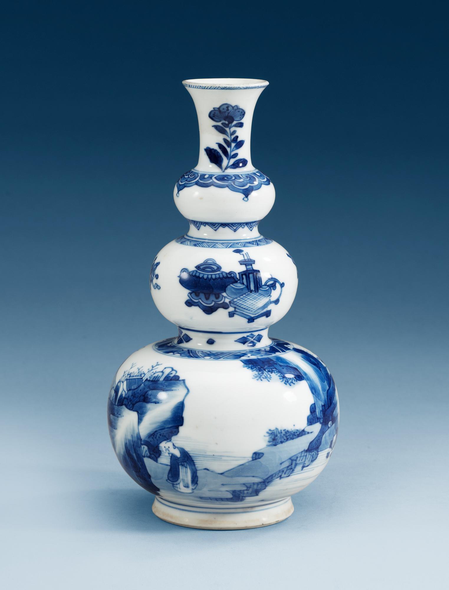VAS, porslin, Qing dynastin, Kangxi (1662-1722).