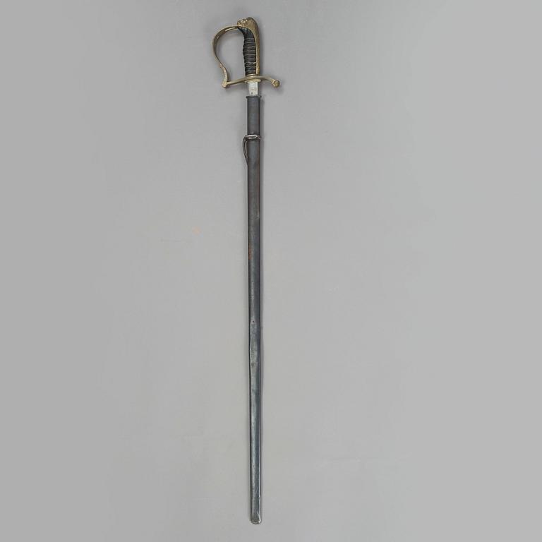 A Swedish infantry officer's sabre 1899 pattern with scabbard.