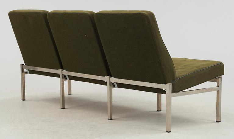 SOFFA, metall och tyg, 1960-tal.