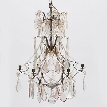 Chandelier, Rococo style, first half of the 20th century.