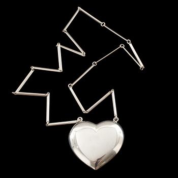 HÄNGSMYCKE, sterling silver, Herman Seiersbøl. Vikt ca 50g.