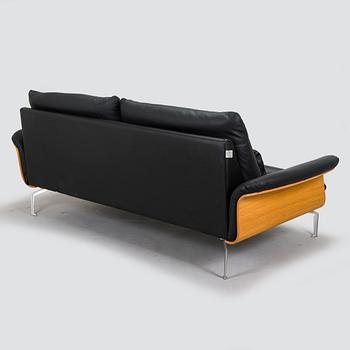 A leather sofa, Hjort Knudsen, Denmark, 21st Century.