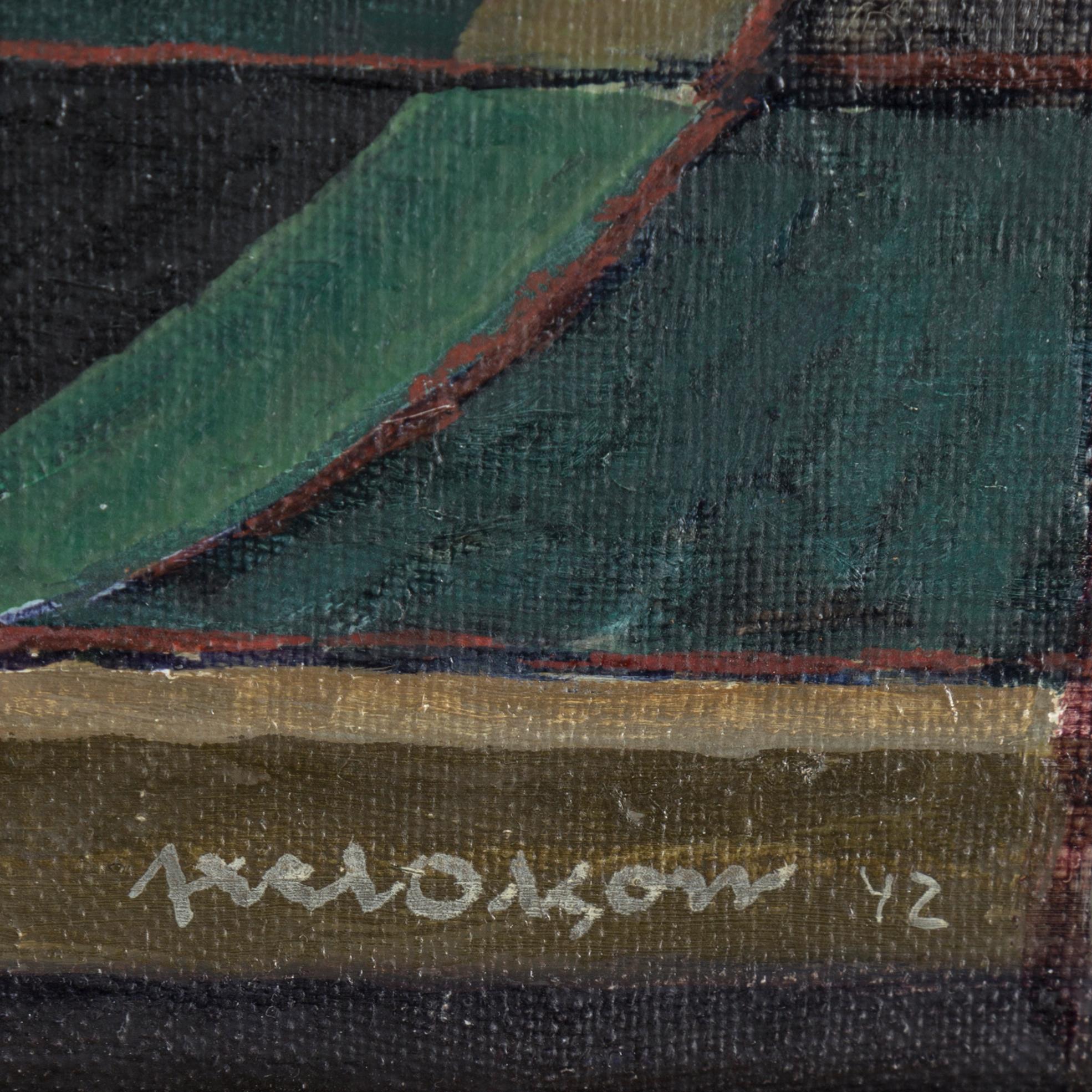 AXEL OLSON, olja på duk. Signerad och daterad 42.