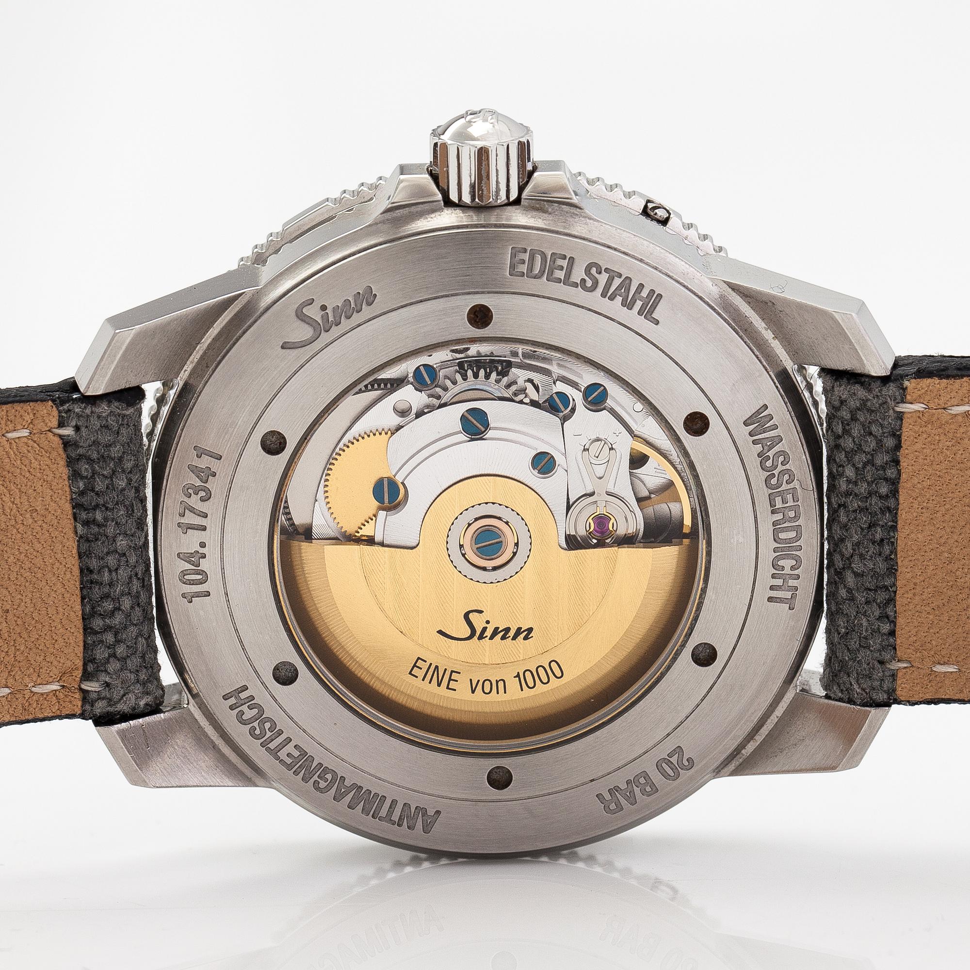 Sinn, 104 St Sa A B E, wristwatch, 41 mm.