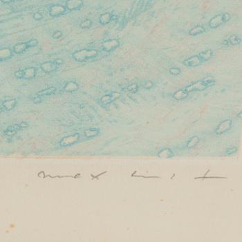 Max Ernst, etching in colours, 1975, signed 87/100.