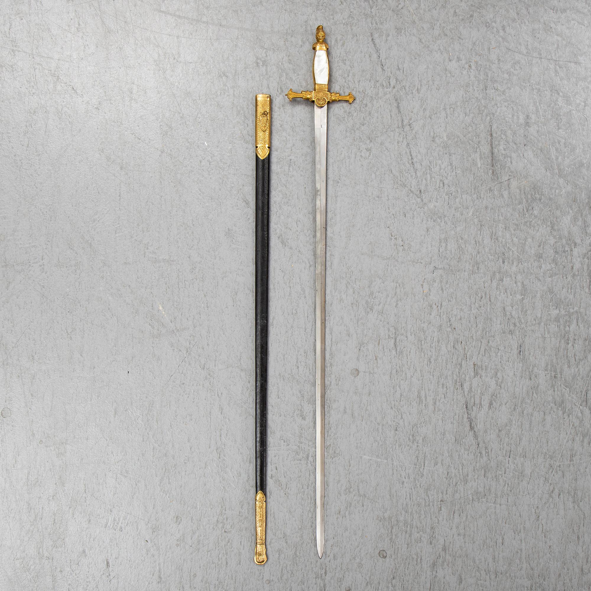 Dräktvärja, 1800-tal.