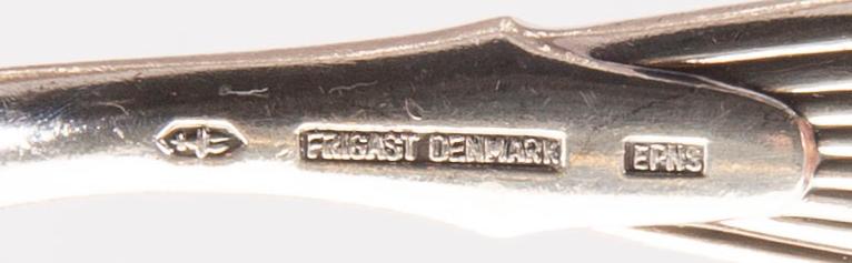 A Henning Seidelin 82 pcs Savoy cutlery epns for Frigast Denmark 1960s.