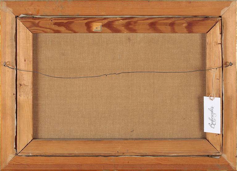 UNKNOWN ARTISt, oil on canvas, signed, from the first half of the 20th century.