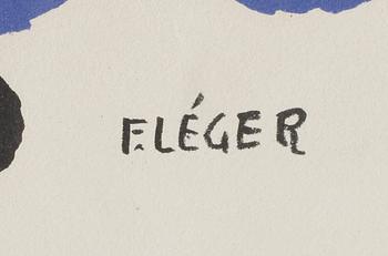 FERNAND LÉGER, efter, färglitografi, utgiven School Prints Ltd, Tryckt hos W S Cowell Ltd, signerad i trycket.