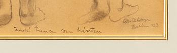Axel Olson, "Zwei Frauen von hinten".