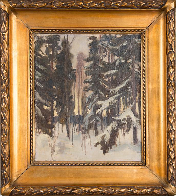 WILHO SJÖSTRÖM, olja på duk, signerad.
