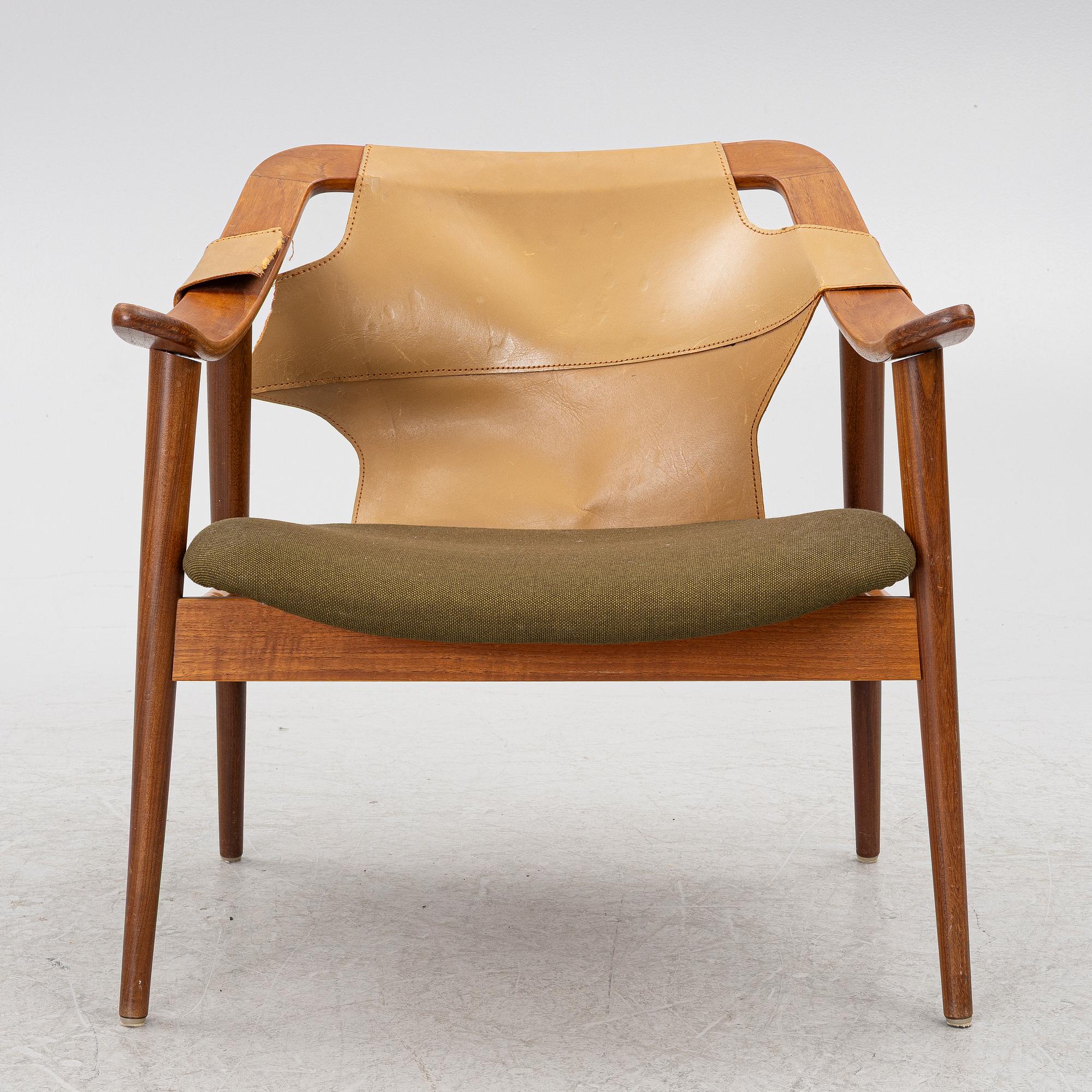 Arne Tideman Ruud, A model 3050 armchair, AS Inventar, Gjövik, 1960s.