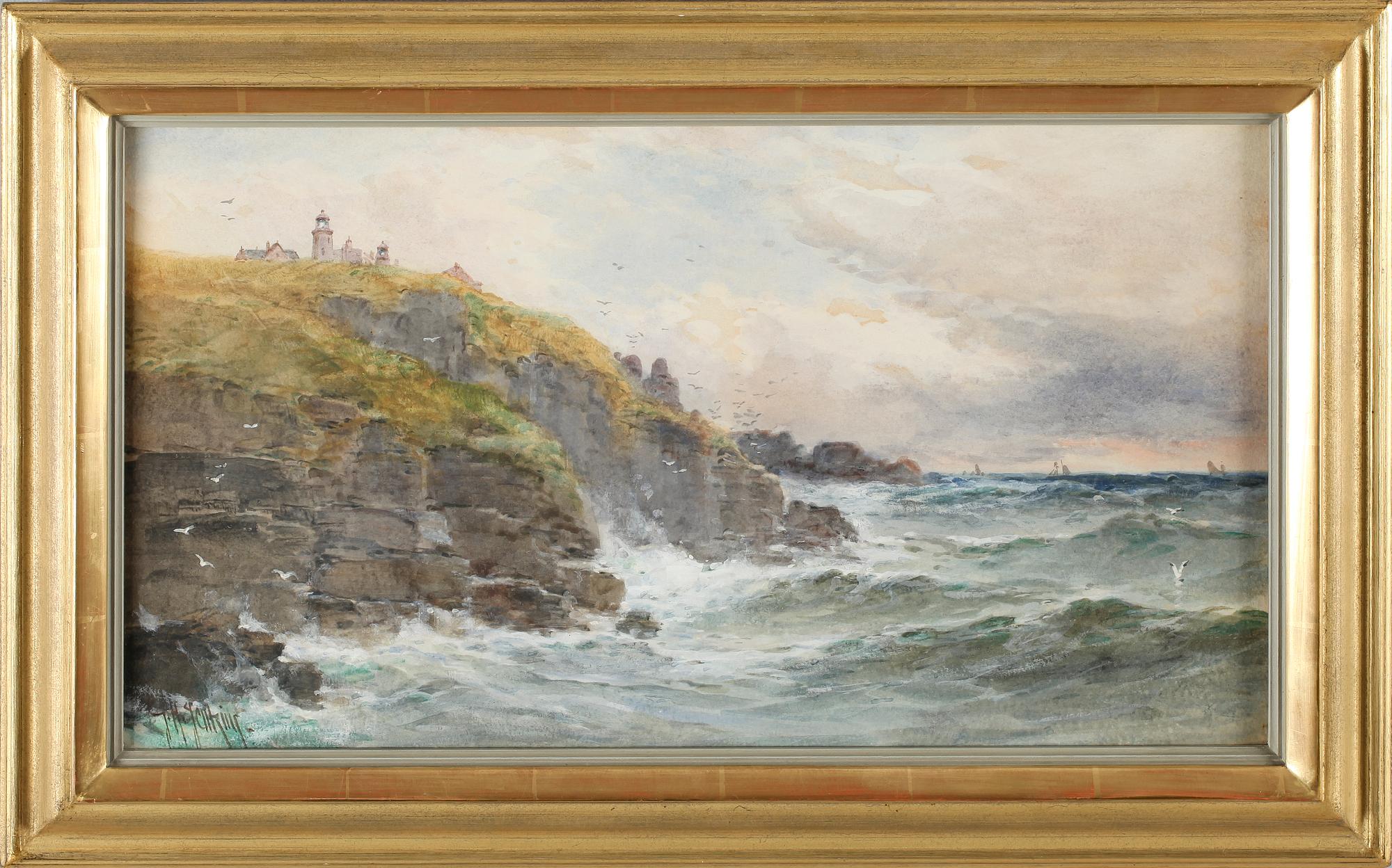 OKÄND KONSTNÄR, akvarell, otydligt signerad, England, omkring år 1900.