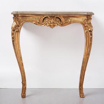 Konsolbord, Stockholmsarbete, 1700-talets senare del, Rokoko.