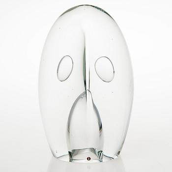 TIMO SARPANEVA,  a 'Claritas' glass sculpture, signed Timo Sarpaneva, Iittala 1984 C958.