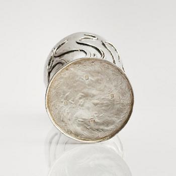 Louis Osman, a large Britannia silver beaker, London 1987.