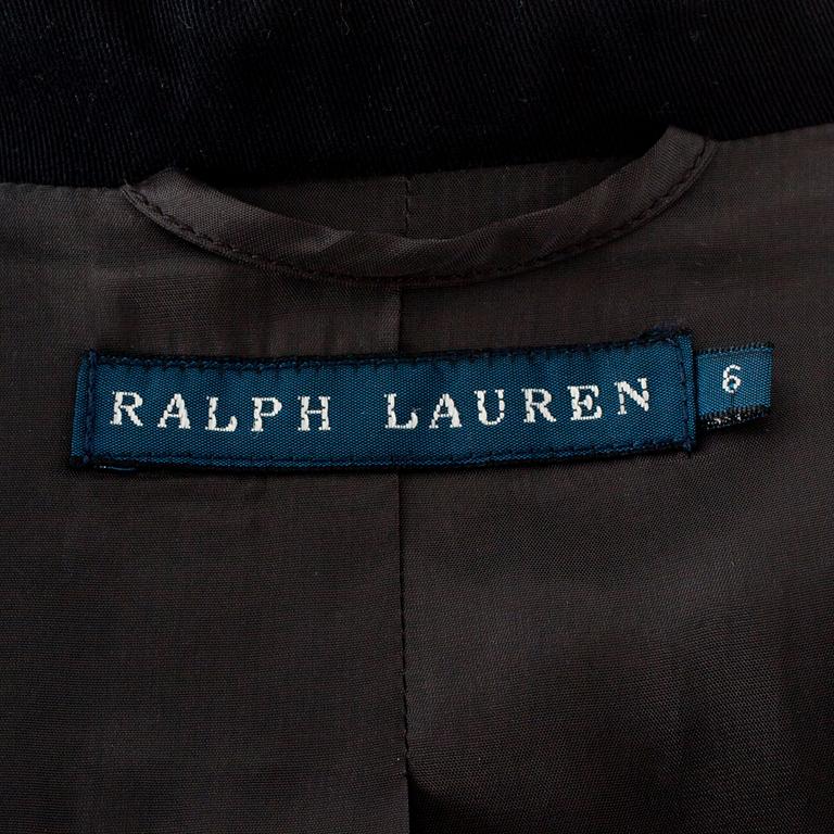 RALPH LAUREN, a navy blue cotton jacket.
