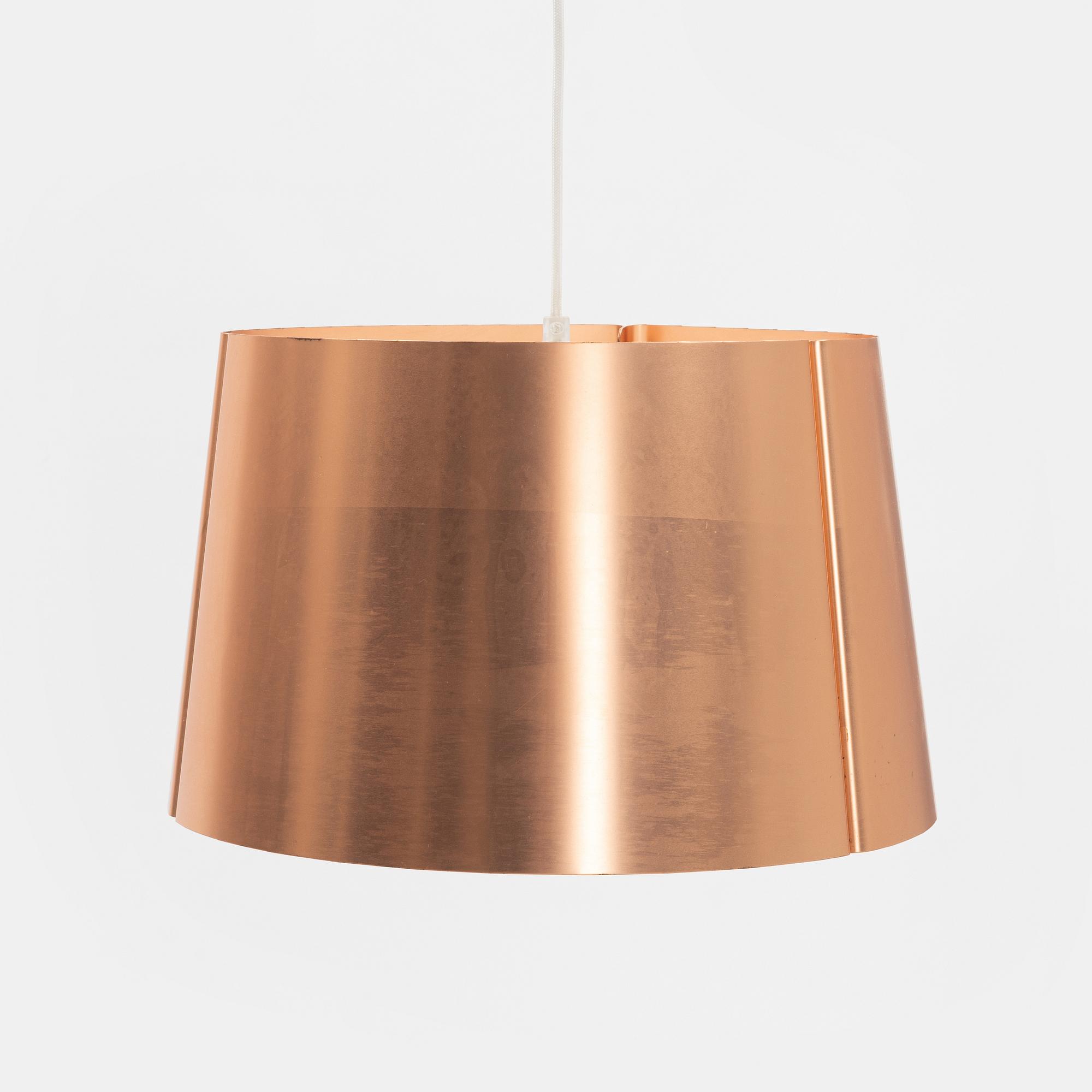 Jonas Lindvall, a model 'W 124 Large' copper ceiling light, Wästberg.