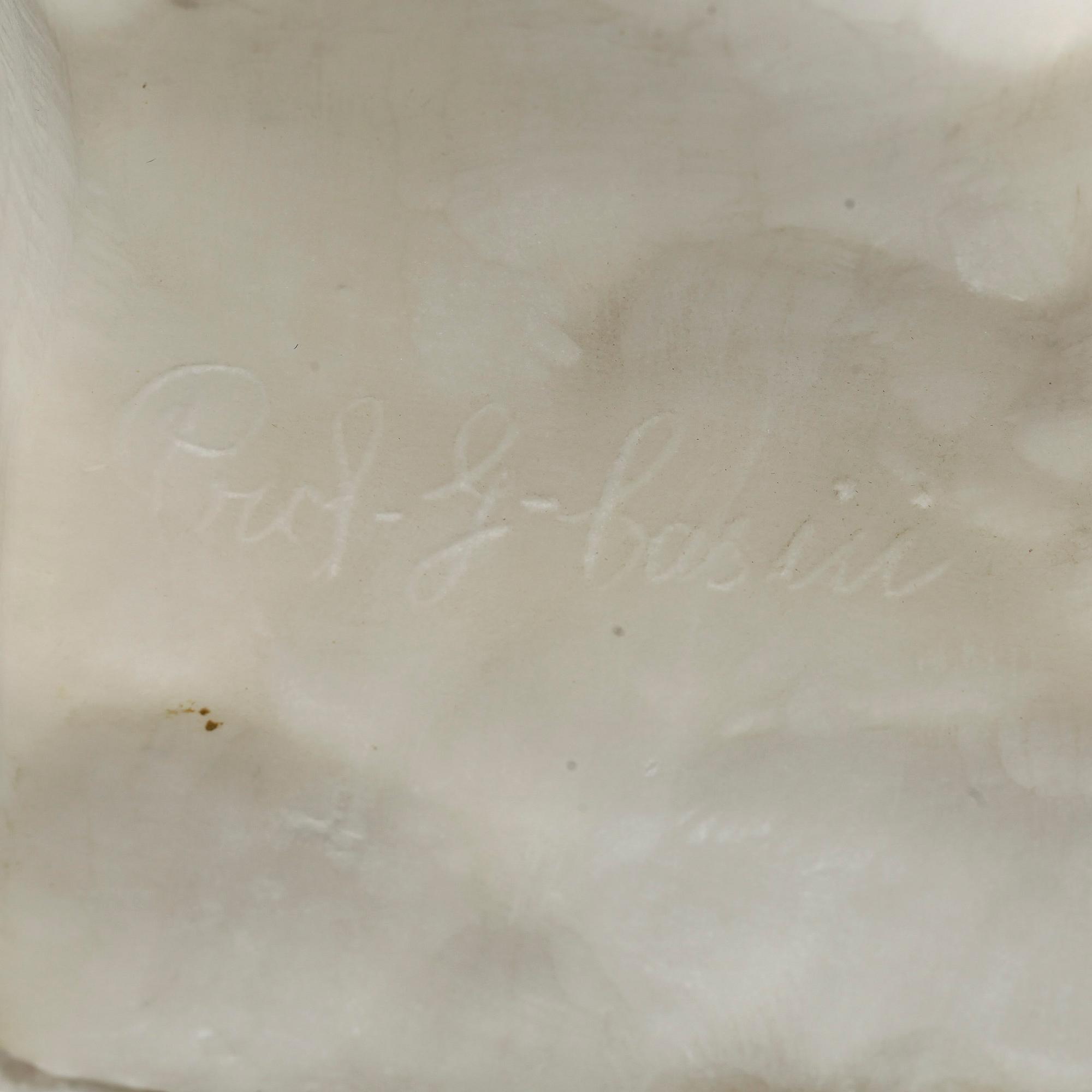 OKÄND KONSTNÄR, skulptur, alabaster, troligen Italien, 1900-talets början.