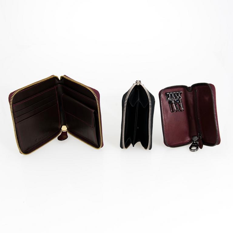 MULBERRY, Key holder, Zip around small wallet and purse.