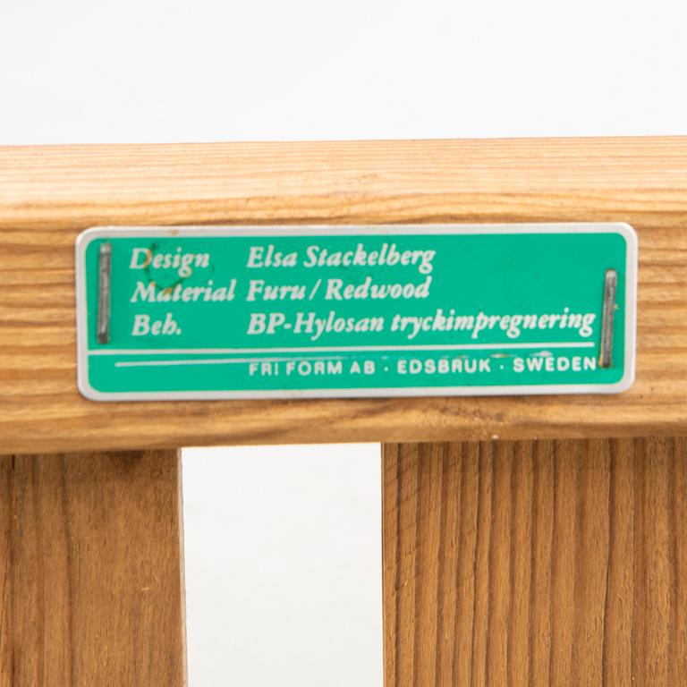 Elsa Stackelberg, a pine sunbed, Fri Form, second half of the 20th Century.