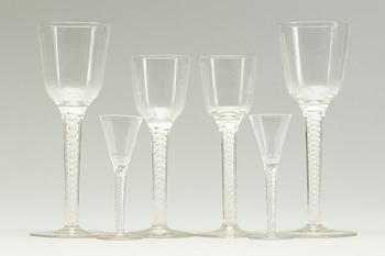 GLASSERVISDELAR, 6 st, 1900-tal.