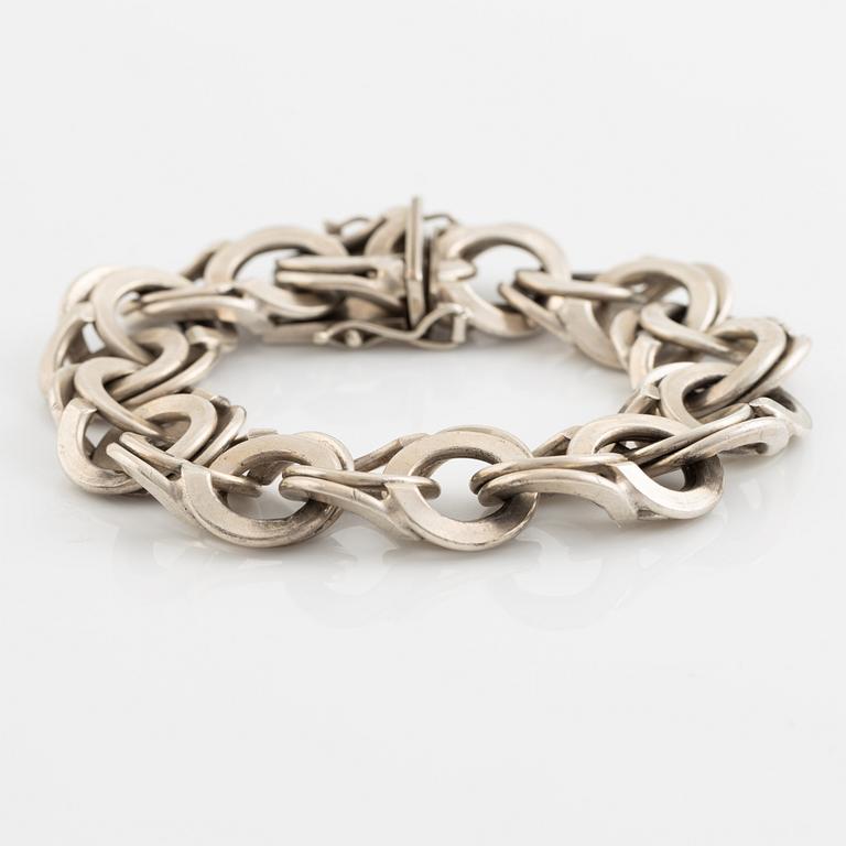 Silver bracelet, 70's.