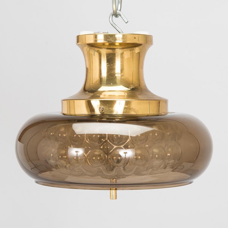 Carl Fagerlund, taklampa, "Bubblan", Orrefors sent 1900-tal.