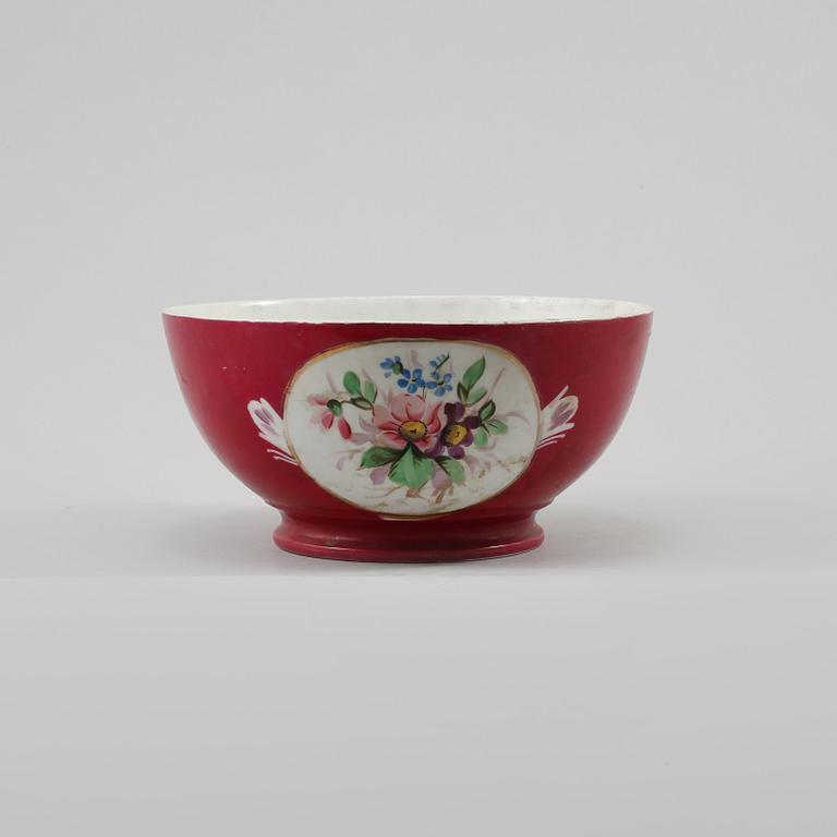 SKÅL, porslin, Gardner, Moskva, omkring år 1900.