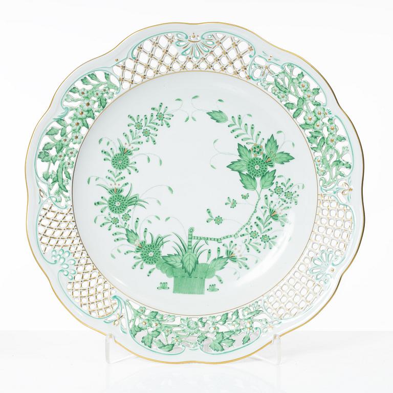 A 42-piece 'Chinese Bouquet' porcelain service and six 'Waldstein rose' coffee cups with saucers, Herend, Hungary.