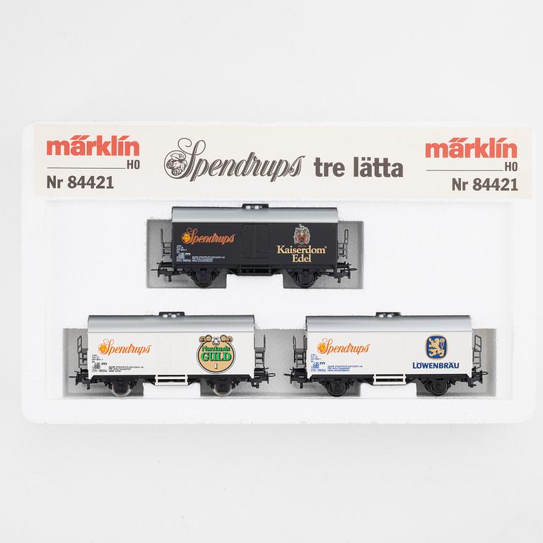 Märklin, godsvagnar 17 st, spår H0, i kartonger.