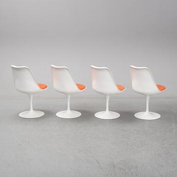 Eero Saarinen, four 'Tulip' swivel chairs, Knoll.