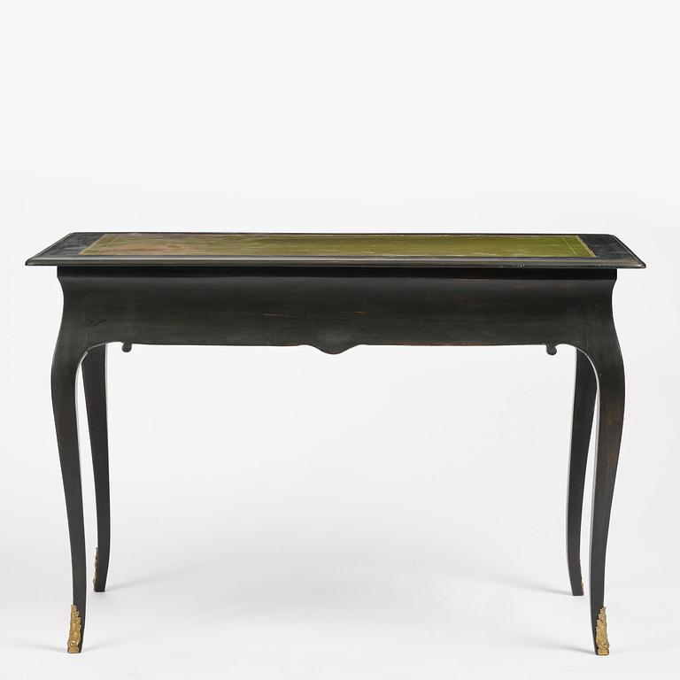 A Swedish rococo writings desk in the manner of C. Linning, Stockholm,l later part 18th century.