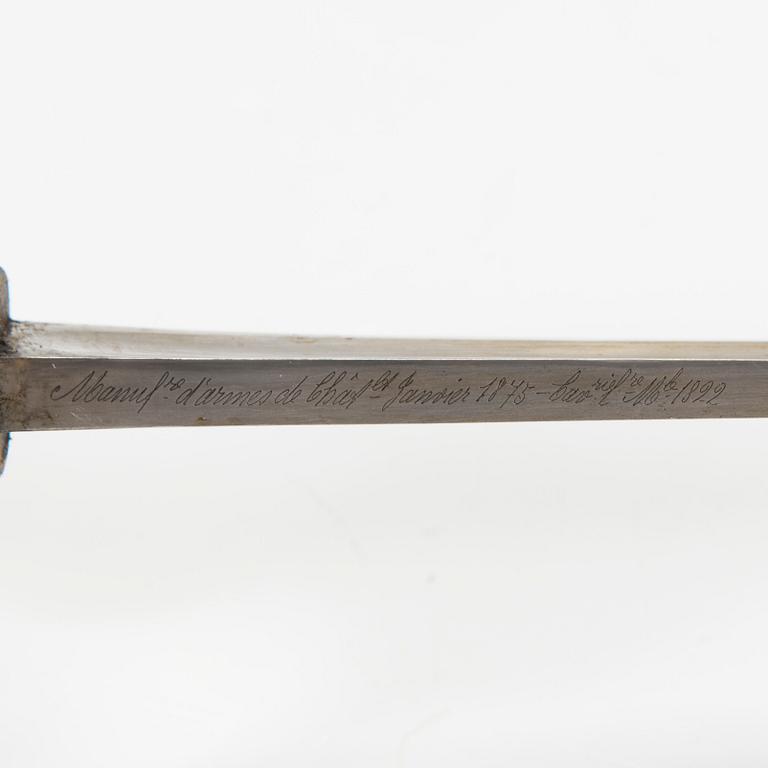 Sabel, kavalleri, Frankrike modell 1822.