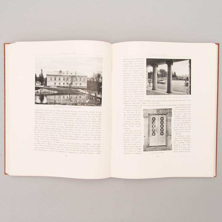 A three-volume book set about mansions in Finland "Herrgårdar i Finland", Helsinki 1928-29.
